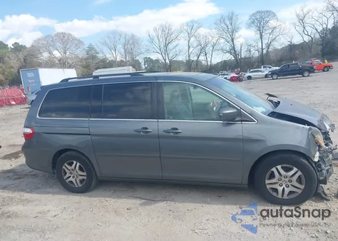 2007 Honda Odyssey Ex-L z USA, uszkodzony, nr VIN 5FNRL38667B454127